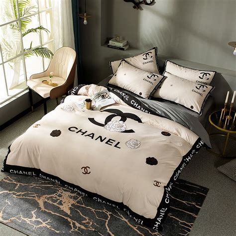 chanel bedding set|chanel comforter set queen.